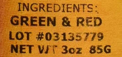 Dried Red and Green Bell Peppers Mix by It's Delish, 3 Oz. Medium Jar