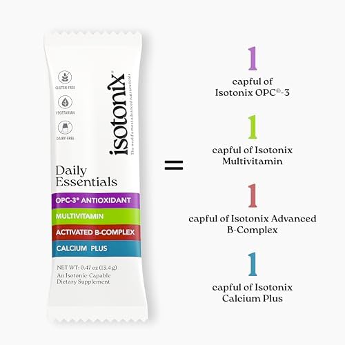 Isotonic Daily Multivitamin Powder Packets for Women & Men – 4-in-1 Multivitamin, B-Complex