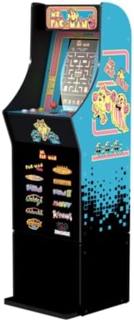 Arcade1Up Ms. Pac-Man Classic SE Arcade Machine, 13 Classic Games | 4 Feet Tall with 15.6-Inch IPS Color Monitor, Dual Speakers and Wi-Fi Leaderboards