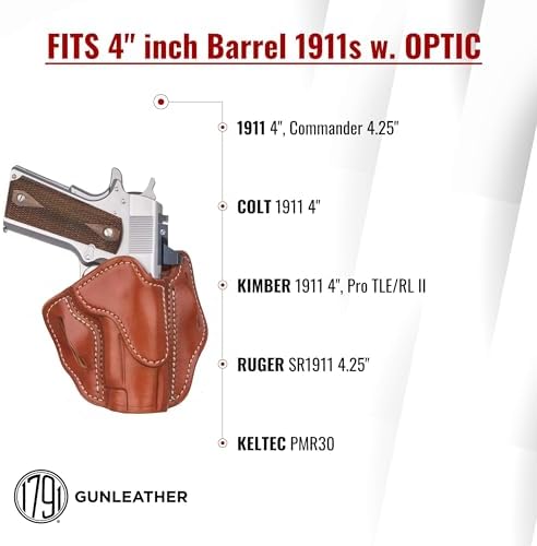 1791 Optic Ready Holster Fits 4-inch 1911 Commander & 1911 Officer Models