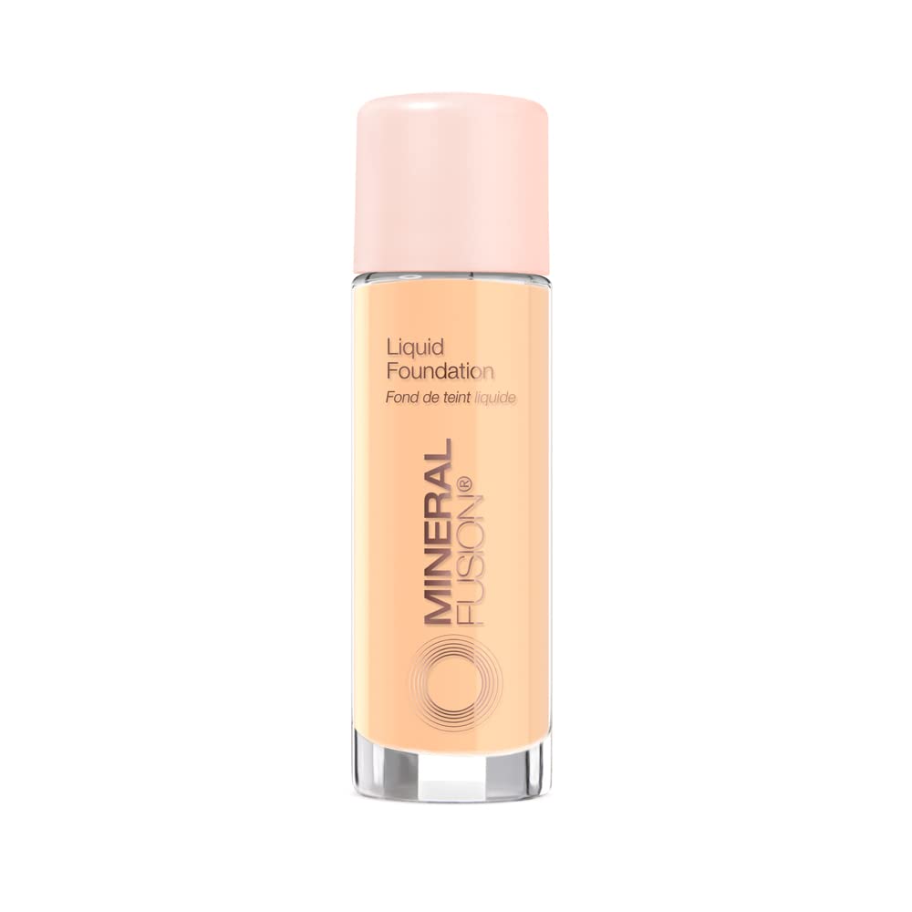 Mineral Fusion Full Coverage Liquid Foundation (Cool 1, Fair), 1 Fl Oz