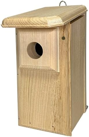 Eastern Bluebird House, Handcrafted in Maine from 1" Eastern White Pine