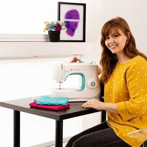 SINGER® M3330 Navy Blue Sewing Machine with Accessories, beginner-friendly