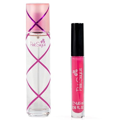 Pink Sugar Eau de Toilette Perfume for Women, Floral + Fruity Scent, Notes of Raspberry, Cotton Candy, and Vanilla, Sweet and Sensual Fragrance