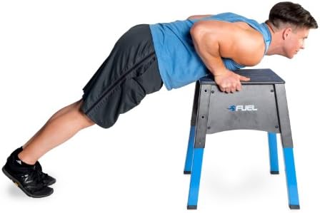 Fuel Pureformance Adjustable Plyometrics Box, blue, black