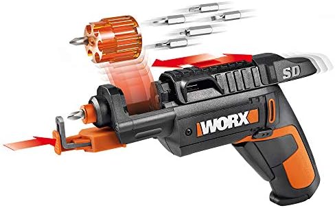 WORX Cordless Screwdriver, 4V 6-Bit Cartridge with Screw Holder, WX255L