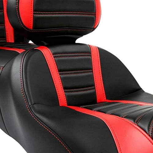 Rider Passenger One-Piece Two-Up Seat Driver Rider Backrest Wrap Around Backrest Pad Fit For Harley 2014-2023 Touring Road King Street Glide Road