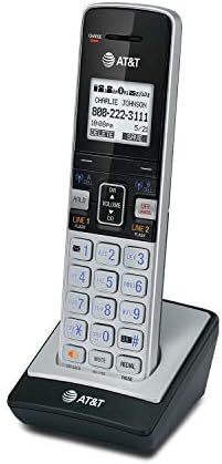 AT&T TL86103 2-Line Corded/Cordless Phone System for Small Business with Answering Machine, Connect-to-Cell Bluetooth, Caller ID, Intercom, Long Range & Expandable to 12 Handsets (Silver/Black)
