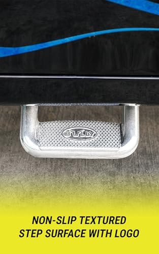 Bully AS-600 Polished Aluminum Universal Fit Truck Side Step Set of 2 for Trucks from Chevy (Chevrolet), Ford, Toyota, GMC, Dodge RAM