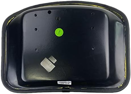 E-TY15862 Seat, Yellow 8-1/4" Low Back for John Deere 111H, 112L, 116, 116H, 130, 160, 165, 170, 175, 180, 185, SX75, SX95