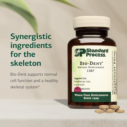 Standard Process Bio-Dent - Supports Bone & Muscle Health - Aids the Production of Cartilage & Collagen - Supports Energy Metabolism - Whole