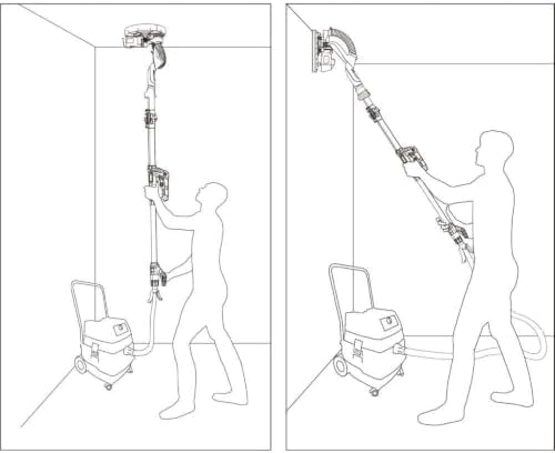 Electric Drywall Sander- 5A 600W HALO Lighting System Model# BNR1837