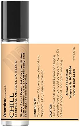 Peppermint Essential Oil Roll On, Pre-Diluted 10ml (Pack of 2). Premium Quality, Therapeutic Grade Topical Ready Aromatherapy Oil