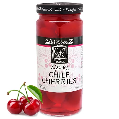Sable & Rosenfeld Bourbon Tipsy Dark Reserve Cherries, 10 oz, Pack of 1