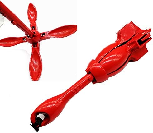 3.5-Pound Folding Anchor Kit Kayak Anchor Accessories Grapnel Boat Anchors with 65 Ft Anchor Rope Float and Carrying case Perfect for Kayaks Canoes