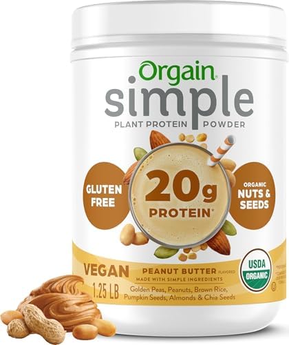 Orgain Organic Simple 20g Vegan Protein Powder, Chocolate, 1.25lb