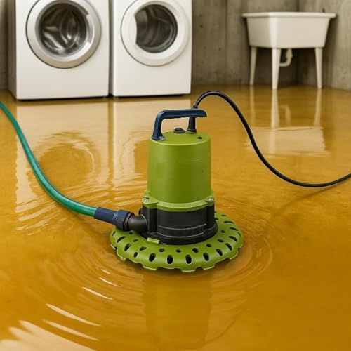 1/4 HP AUTOMATIC SUBMERSIBLE UTILITY PUMP, Model 56599 – Fully Automatic Water Removal to 3/8″, 1″ Discharge