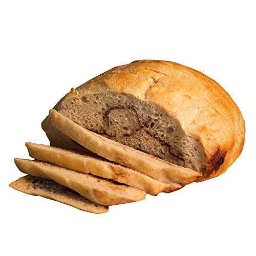Fresh Sourdough Bread – San Francisco Bakery Style Dutch Oven Cinnamon Swirl Loaf – Hand-made – Natural – 1 Sliced Artisan Round 34 oz