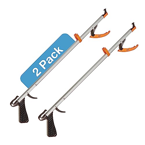 Sammons Preston Easireach II Reacher, 15" Magnetic Grabber Tool for Seniors | Lightweight grabber reacher tool with magnetic tip, ergonomic grip and claw jaw, a reaching aid for seniors