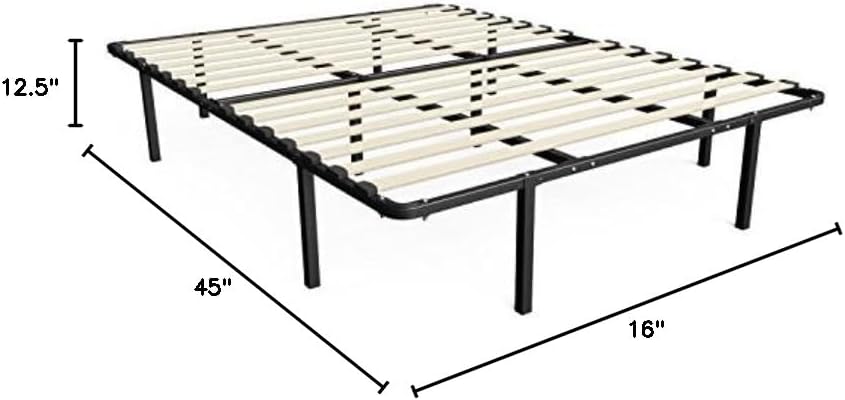 ZINUS SmartBase Compack Mattress Foundation, 14 Inch Metal Bed Frame, No Box Spring Needed, Sturdy Steel Slat Support, Full