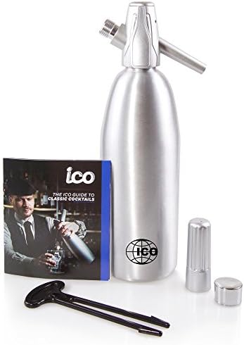 Premium Soda Siphon (1-Pint), Portable Sparkling Water Maker and Soda Maker | Carbonated Water Machine to Make Soda Water, Cocktails, Hard Seltzers
