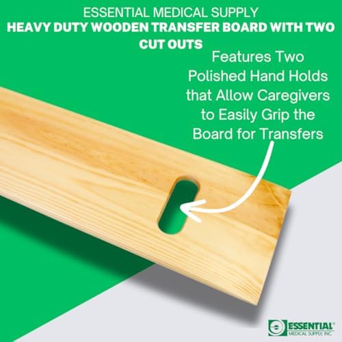 Essential Medical Supply Heavy Duty Transfer Board for Bath, Toilet