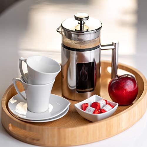 34 Ounce French Press Coffee Maker with Stainless Steel 18/8 frame