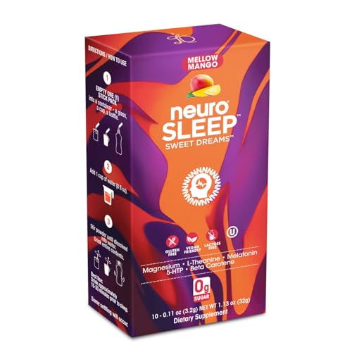 neuroSLEEP | Tangerine Dream | Functional Beverage for Restful Sleep, Non-Carbonated; 16.9 Fl Oz (Pack of 12)