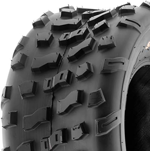 Set of 2 SunF A022 20x10-9 ATV/UTV Off-Road Tires, 6-PR |Knobby Tread