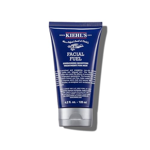 Kiehl's - Facial Fuel Men's Energizing Moisturizer | Men's Daily Face Moisturizer to Revive Skin - With Vitamin Cg & Caffeine - Fast Absorbing & Non-Greasy