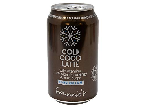 AmishTastes Frannie’s Sparkling Cold Coco Latte, Protected With High-Density Foam, 12 Oz. (12 Ounce (Case of 24))