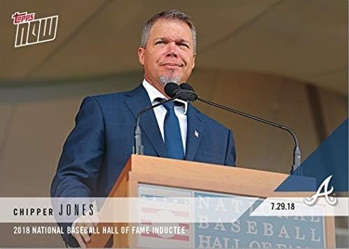 2018 Topps Now #525 Chipper Jones Hall of Fame Baseball Card | Only 701 made!