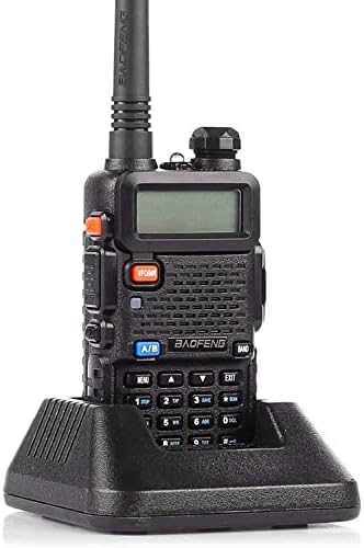 Baofeng UV-5R Ham Radio Handheld, Dual Band Two Way Radio (Black) | 144-148MHz 420-450Mhz Walkie Talkie, 1800mAh Li-ion Battery