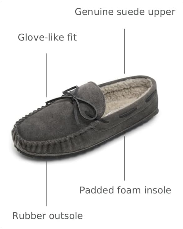 Minnetonka Men's Casey Moccasin Slippers