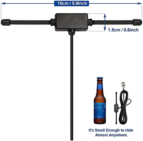Bingfu VHF UHF Car Truck Police Scanner Adhesive Mount Antenna Vehicle Mobile Ham Amateur Radio BNC Male Dipole Antenna Compatible with Uniden