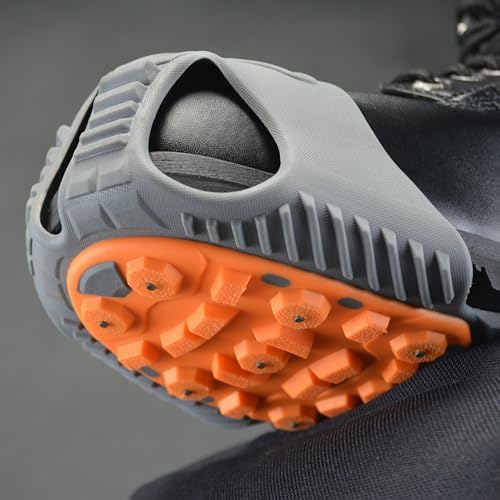 Low-Pro Ice Cleat, Heavy-Duty Industrial Grade Traction Aid for Walking on Snow and Ice (1 Pair)