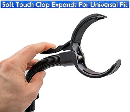 Hair Dryer Stand Holder - Hands Free, Adjustable Height & 360-Degree Rotation, Heavy Base