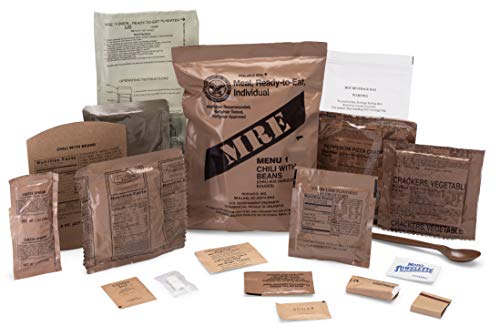 US Military MRE, Assorted Flavor, 4-Pack, 2021 | MRE Genuine Surplus – 2021 Military MREs, Assorted Flavors, 4-Pack, Ready-to-Eat Field Rations