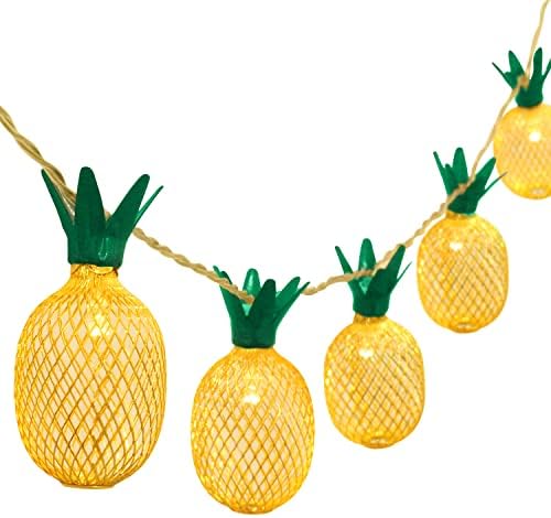 Betus 6.5 Ft 10 LEDs Pineapple Fairy String Light - Decor Gifts Battery Operated for DIY Christmas Tropical Theme Party Festival Wedding Home Party