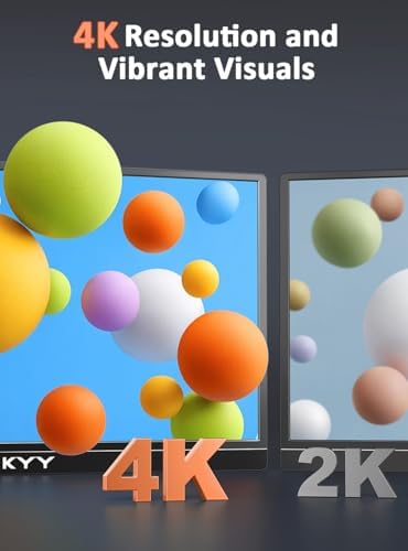 KYY Portable Monitor 15.6" 1080P Computer Monitor Screen Extender w/Cover