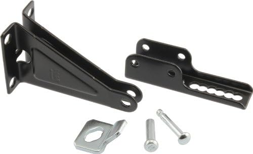 Hillman Door Closer Parts Kit, 5 Piece, Black Finish | Plated steel parts replace damaged storm and screen door closer brackets