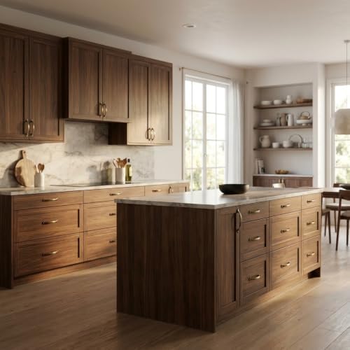 Cosmas 25 Pack 6632BAB Brushed Antique Brass Pull 3 Inch Hole Centers | Classic Design | 76mm Hole Centers | 4-5/8 Inch Overall | Kitchen, Bathroom & Dresser Hardware
