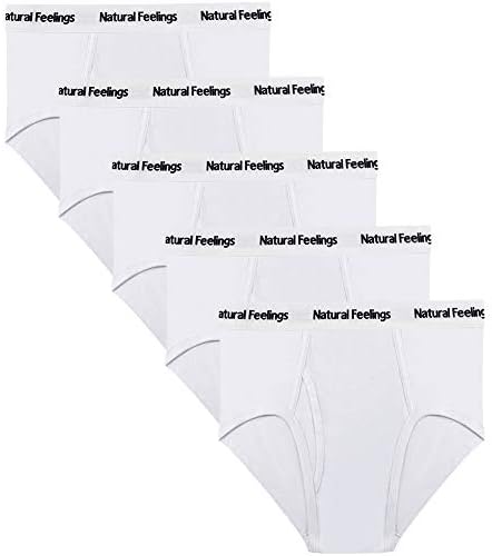 Natural Feelings Men's Briefs Underwear Multipack Mens Cotton Full Rise Briefs with Comfort Waistband S M L XL XXL…
