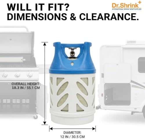 17lb Capacity Lightweight Composite Propane Tank