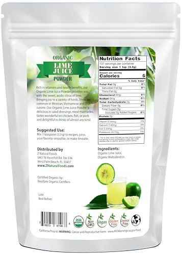 Z Natural Foods Organic Tart Cherry Juice Powder - Vegan, Kosher, 1 lb