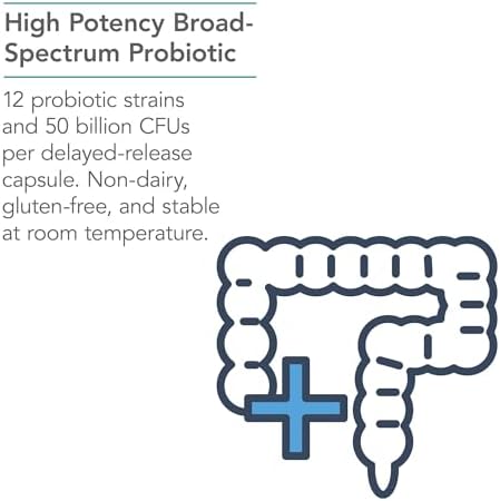 NutriCology Restore-Biotic Complete 50 Billion CFU, 60 Capsules