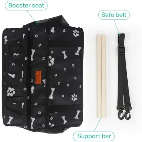 BYGD Portable Pet Dog Booster Seat for Small and Medium Pets