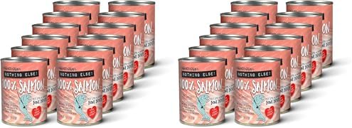 Against The Grain Nothing Else! 100% Salmon Dog Food – 12 Count, 11 oz Each – Single-Ingredient Meatball Texture in Natural Broth – Wet Dog Food – Grain & Gluten Free