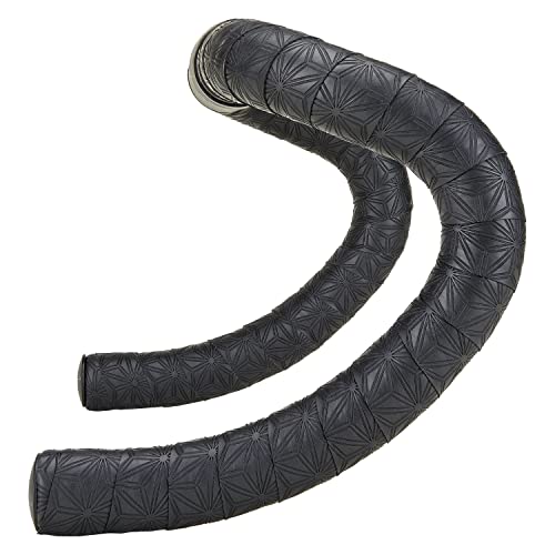 Supacaz Super Sticky Kush Black Bar Tape - Cycling Road Bike Handlebar Grip Tape Wrap