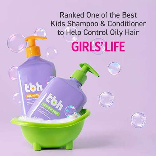 TBH Teen & Kids Shampoo - Lightweight and Detangling Hydrating Hair Shampoo for Dry, Oily, Fine, Curly